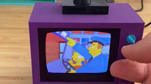 DIYer creates tiny Simpsons TV that plays random episodes on demand